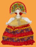 Кукла на чайник для самовара Русская краса (фарфор)