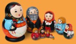 Матрёшка Девочка с петушком (10 мест)
