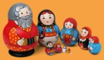 Матрёшка Старик гармонист (10 мест)
