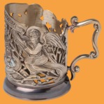 Подстаканник эксклюзивный Куличи (эмаль, литьё)