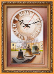 Часы с панорамным видом Колокола (20*30 см)