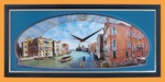 Часы с панорамным видом Венеция (30*70 см)