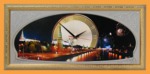 Часы с панорамным видом Ночь (30*70 см)