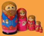 Матрёшка Купец с кошельком (5 мест)