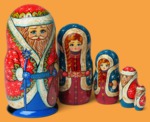 Матрёшка Дед Мороз Презент (5 мест)