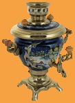 Самовар электрический Зимняя деревушка (2л)