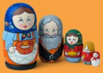 Матрёшка Девочка с ковшом (малая, 5 мест)
