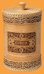 Туес Береста Орнамент (горох)