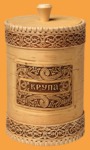 Туес Береста Орнамент (крупа)