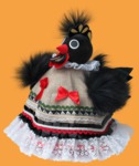 Грелка на чайник Курица (тёмная)