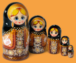 Матрёшка Русский костюм (5 мест)