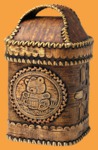 Короб Береста Мишка и мёд с ручкой (малый)