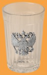 Стакан Гранёный Герб России (накладка)