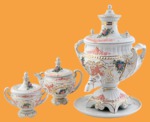 Самовар фарфоровый Императорский Презент (4л)