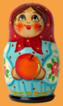 Солонка Девочка с яблоком