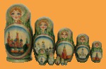 Матрёшка Храм Василия Блаженного (10 мест)