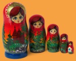 Матрёшка Храмы лето (5 мест)