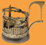 Подстаканник эксклюзивный Строители (литьё)