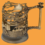 Подстаканник эксклюзивный Вертолеты (литьё)