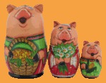 Матрёшка Свинка с корзинкой (3 места)