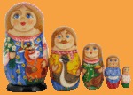 Матрёшка Корова Зорька (5 мест)