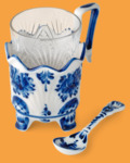 Подстаканник Синие узоры (в наборе)
