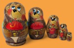 Матрёшка Ёжик Презент (малая, 5 мест)