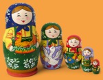 Матрёшка Девочка с наседкой (большая, 5 мест)