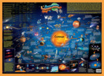 Детская карта Солнечная система (настольная, размер 42 на 59 см)