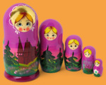 Матрёшка Храмы весна (5 мест)