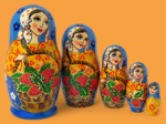 Матрёшка Девушка с клубничной корзиной (5 мест)