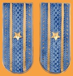 Сувенир Гжель Погоны Майор позолоченный