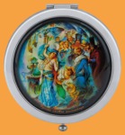 Зеркало металлическое складное Пляски (круглое)