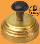 Тушилка, колпачок для самоварной трубы 65 мм (латунь матовая)