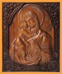 Икона Божья Матерь Федоровская (массив бука)