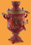 Самовар электрический Земляника на красном банка (7л)