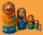 Матрёшка Дед с баранками (5 мест)