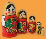 (УЦ) Матрёшка Хохлома красная (5 мест)