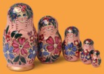 (УЦ) Матрёшка Цветы на розовом №3 (5 мест)