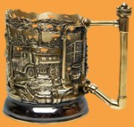 Подстаканник эксклюзивный Нефтянику №2 (литьё)