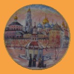 Коллекционная тарелка Троице-Сергиева Лавра (зима)