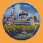 Коллекционная тарелка Троице-Сергиева Лавра (осень)