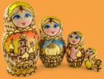 Матрёшка Русь православная (малая, 5 мест)