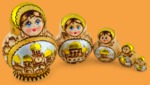 Матрёшка Русь православная (пузатая, 5 мест)