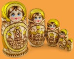 Матрёшка Русь православная (большая, 5 мест)