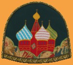 Грелка на чайник Храм Василия Блаженного (аппликация)