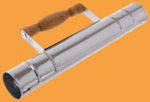 Труба для самовара 38 мм деревянная ручка из липы (нержавейка, прямая)
