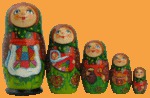 Матрёшка Девушка с одеялом (5 мест)